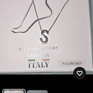 Sterling Silver Initial Necklace